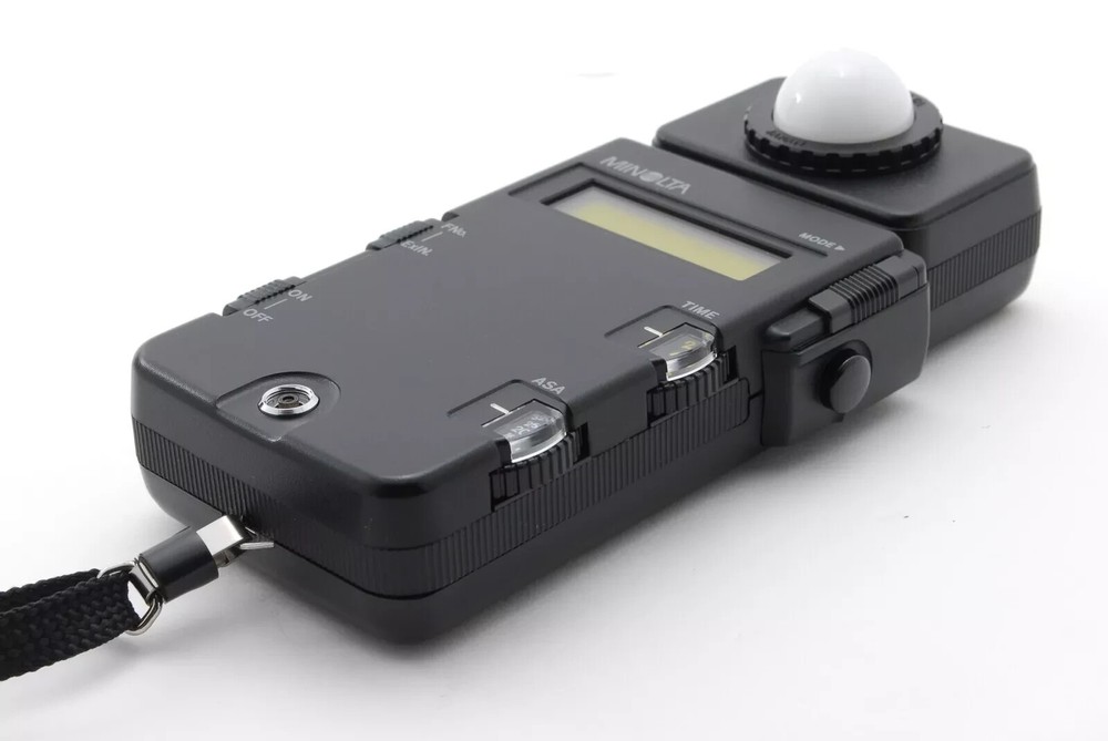 Minolta Flash Meter III with Spherical Diffuser (Ambient/Flash) With Case WORKS!