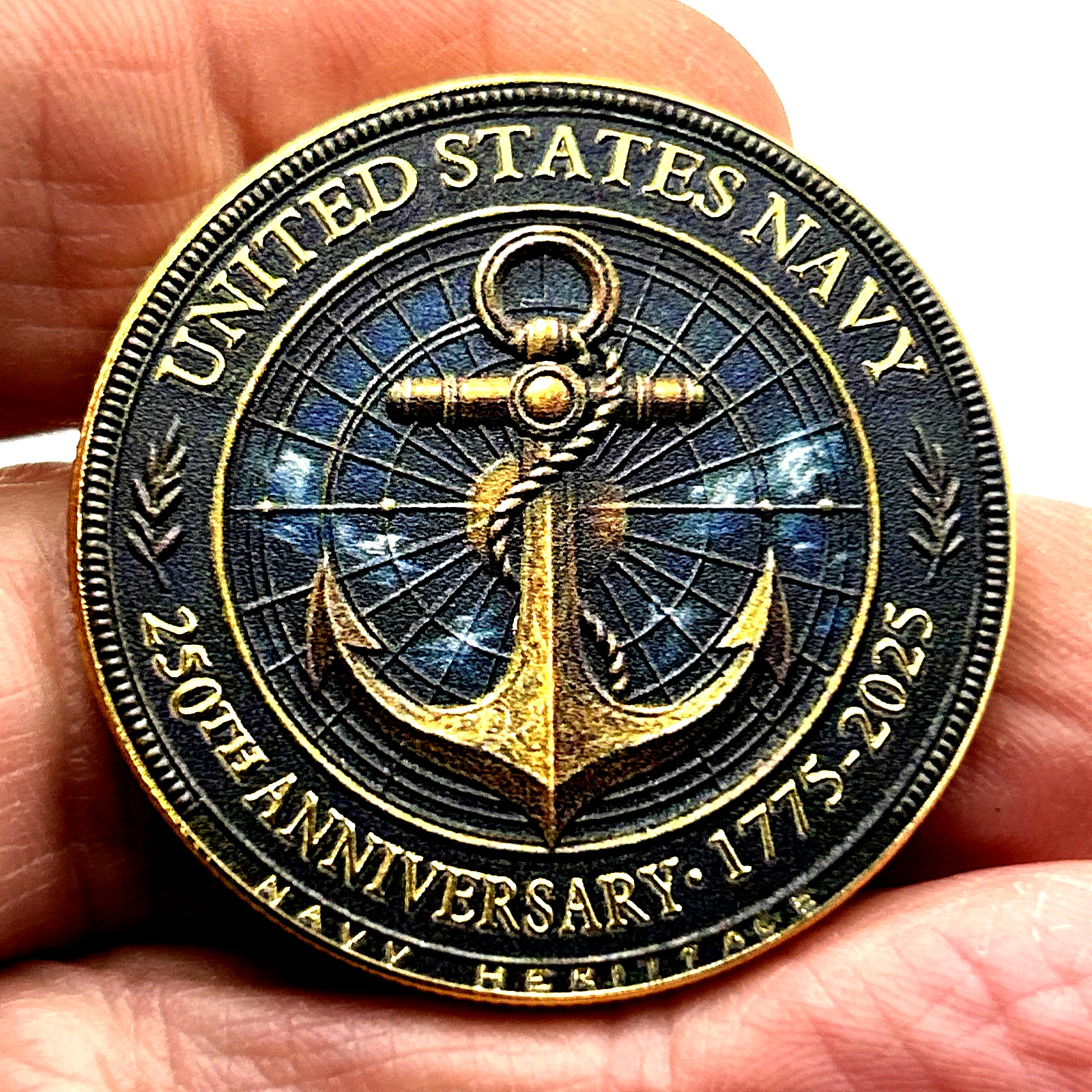*US NAVY 250th ANNIVERSARY* Commemorative Challenge Coin Collectible Medal