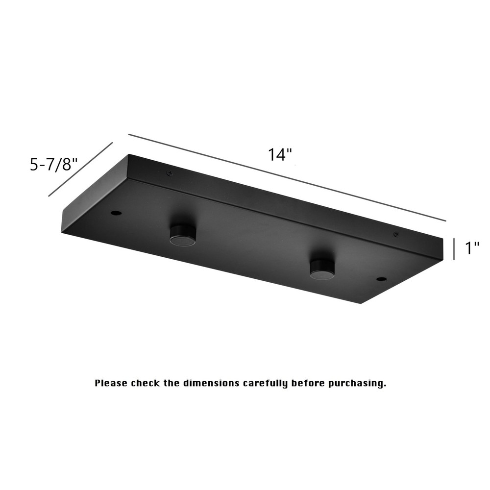 Two Pendant Light Linear Canopy Accessory Light Kit 14 Inch Flush Mount Cluster