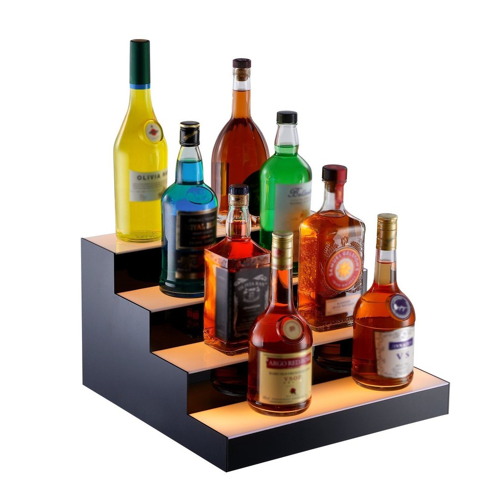 4-Step 16" LED Acrylic Bar Display with Remote App Color Customization