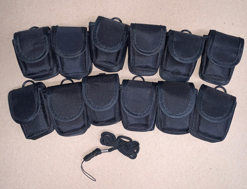 (17) Vertical Rugged Accessory Tool Pouch With Belt Loop & Lanyard 2" x 3"