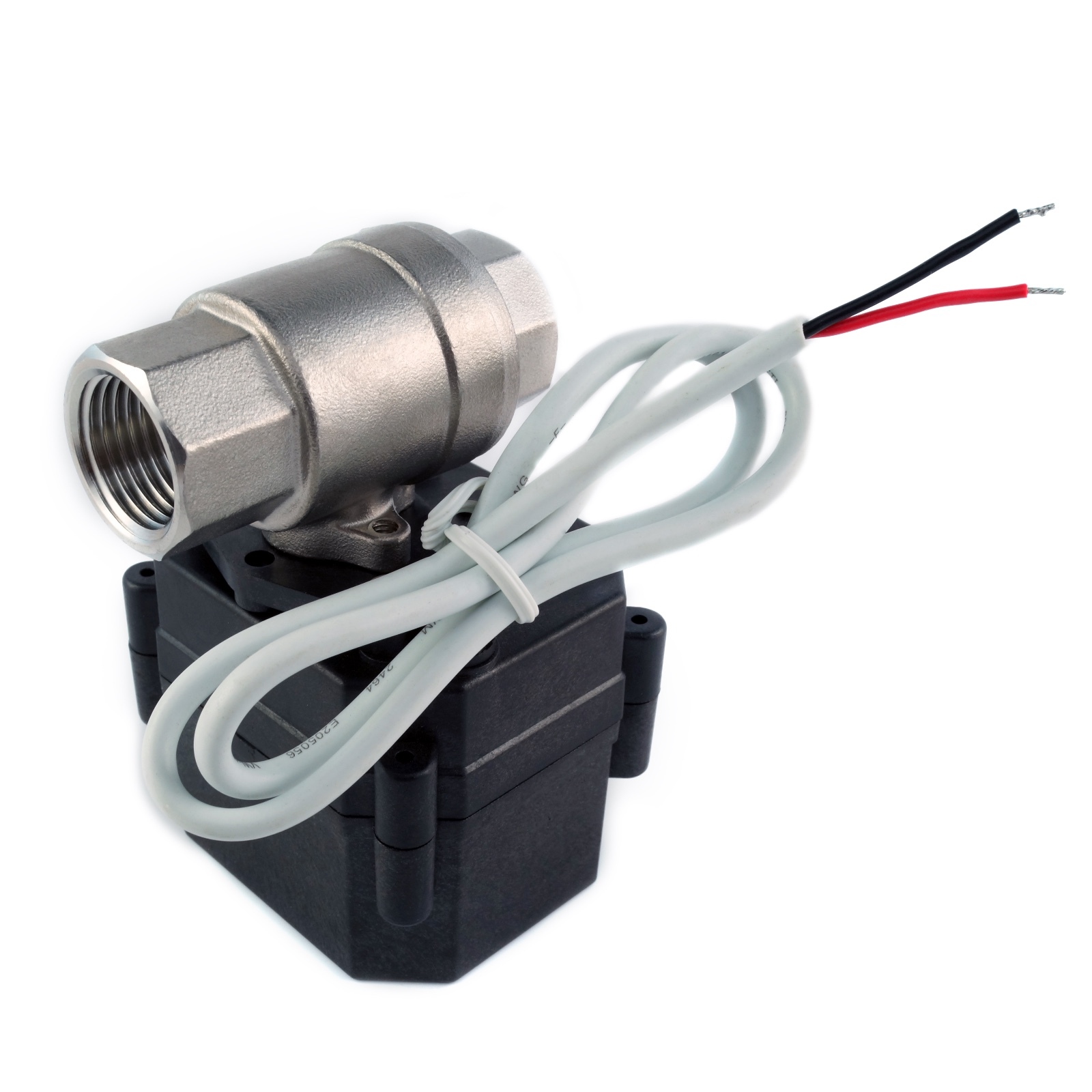 1/2" Motorized Ball Valve N/O 9V 12V to 24 VDC/VAC 2-wire Stainless SS EPDM