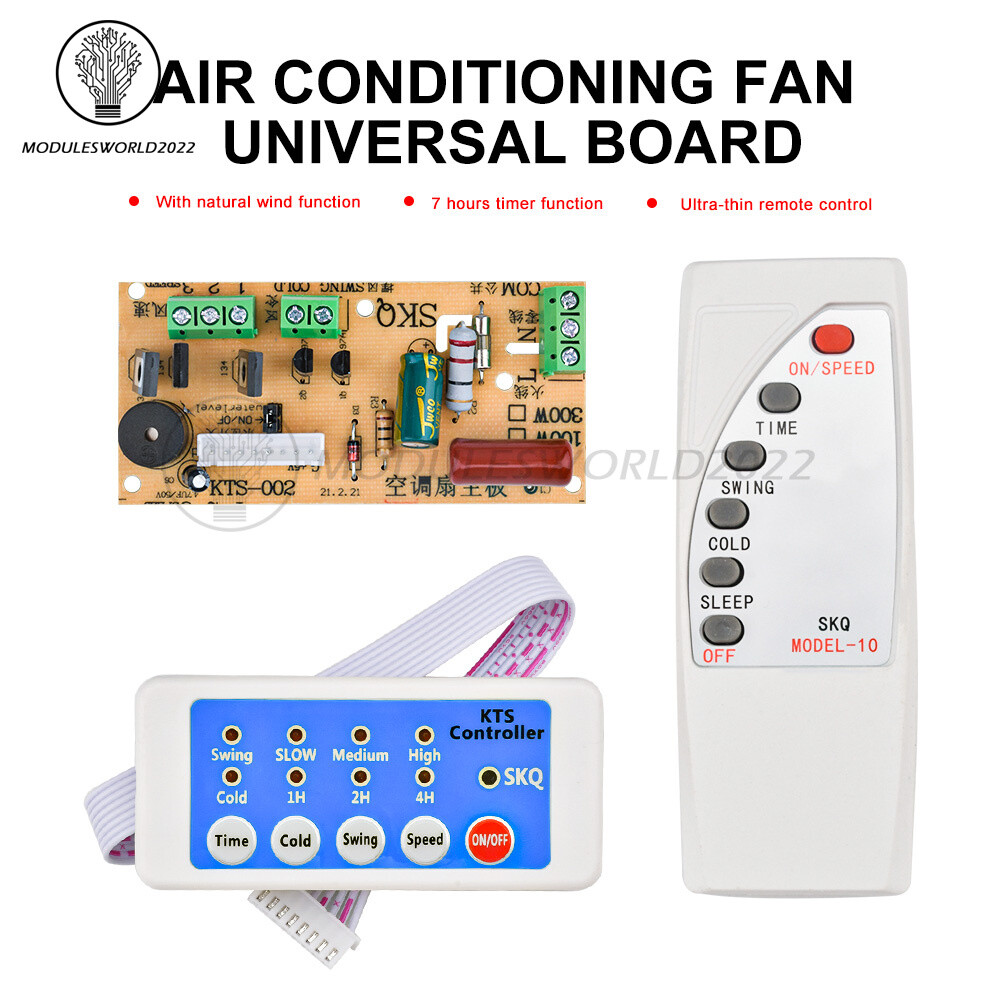 300W Air Conditioning Fan Circuit Board Universal Control Module+Remote Control