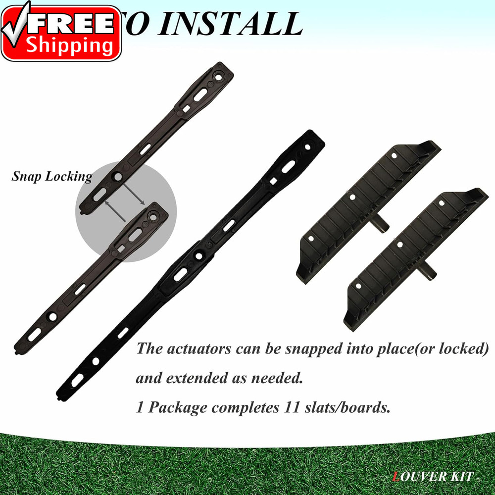 Louver Bracket Kit, Deck Sunblind System, Shutters Hardware System for Windows G