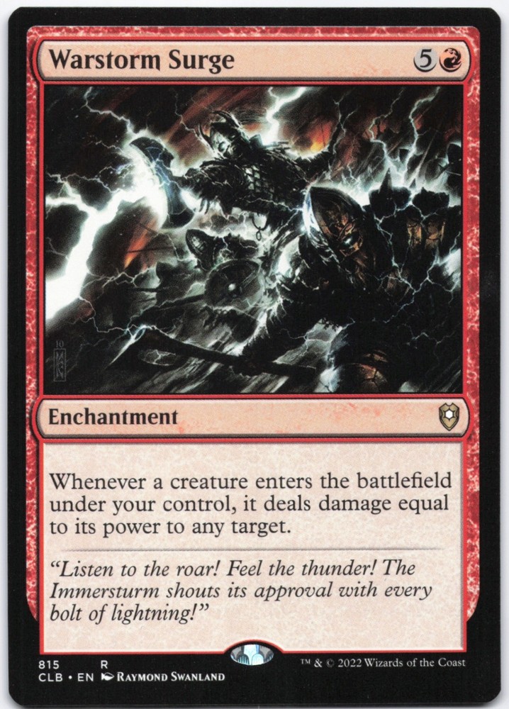 Warstorm Surge Normal R Commander 2019 155 NM