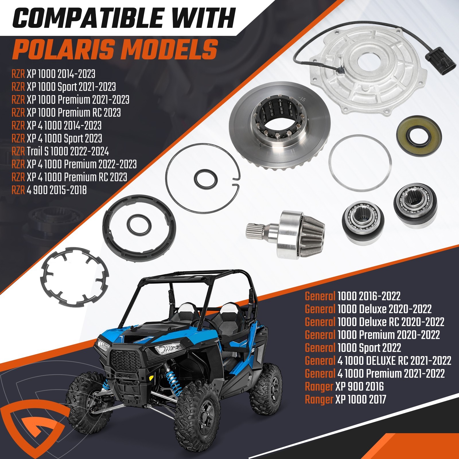 Front Differential Kit For Polaris RZR XP 1000 2014-23 / RZR XP 4 1000 14-23 USA