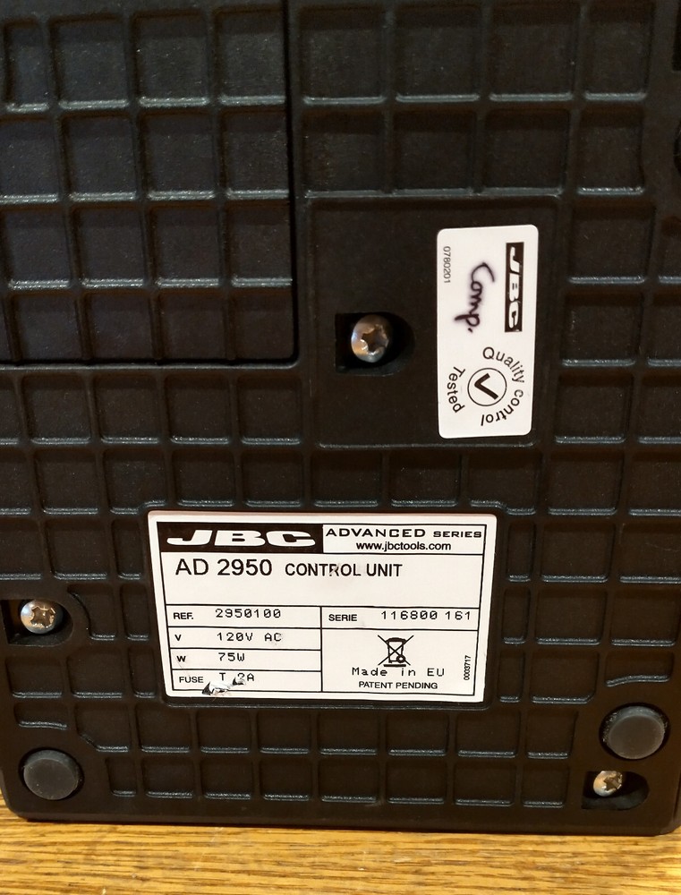 JBC AD 2950 Control Unit Ref 2950100
