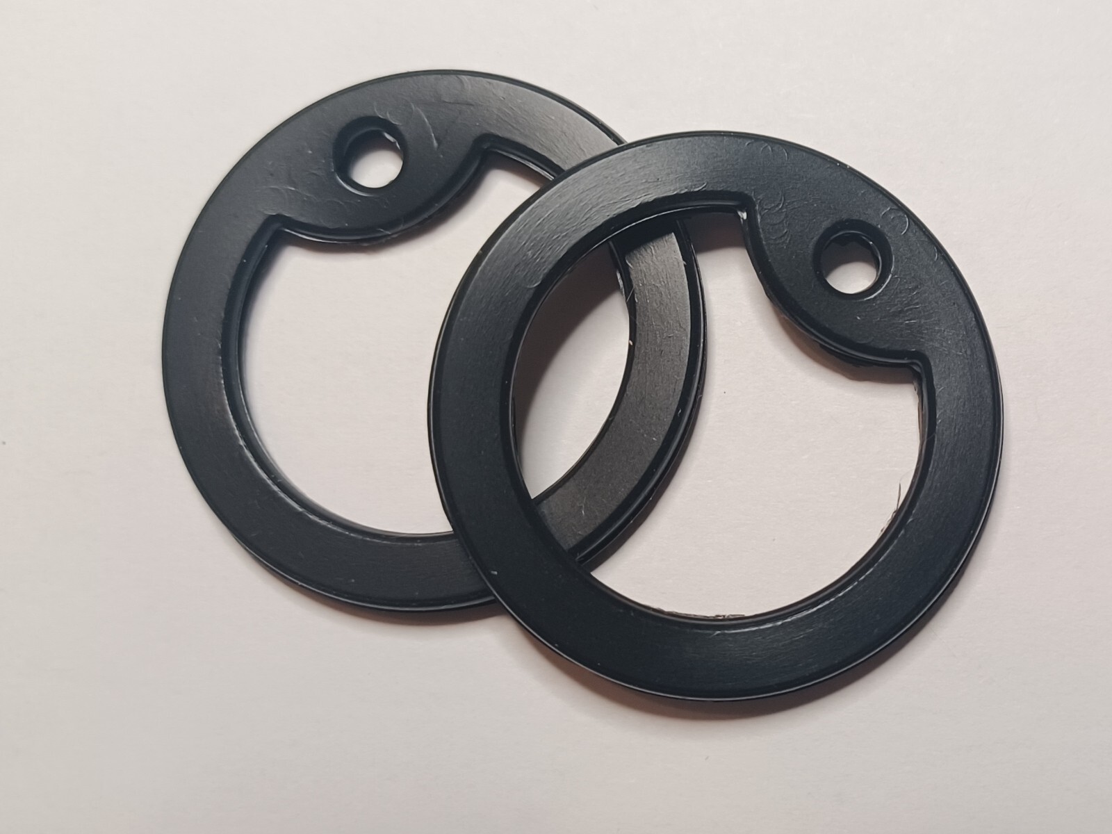 2 Military Spec Black Silicone Dog Tag Silencers Army Marines Navy Air/SForce