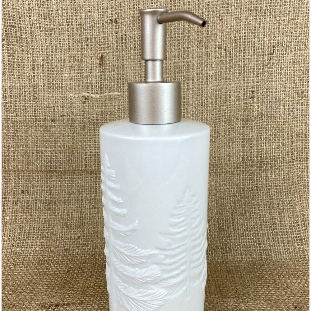 Ceramic Soap Pump Dispenser Snowfall Splendor Winter