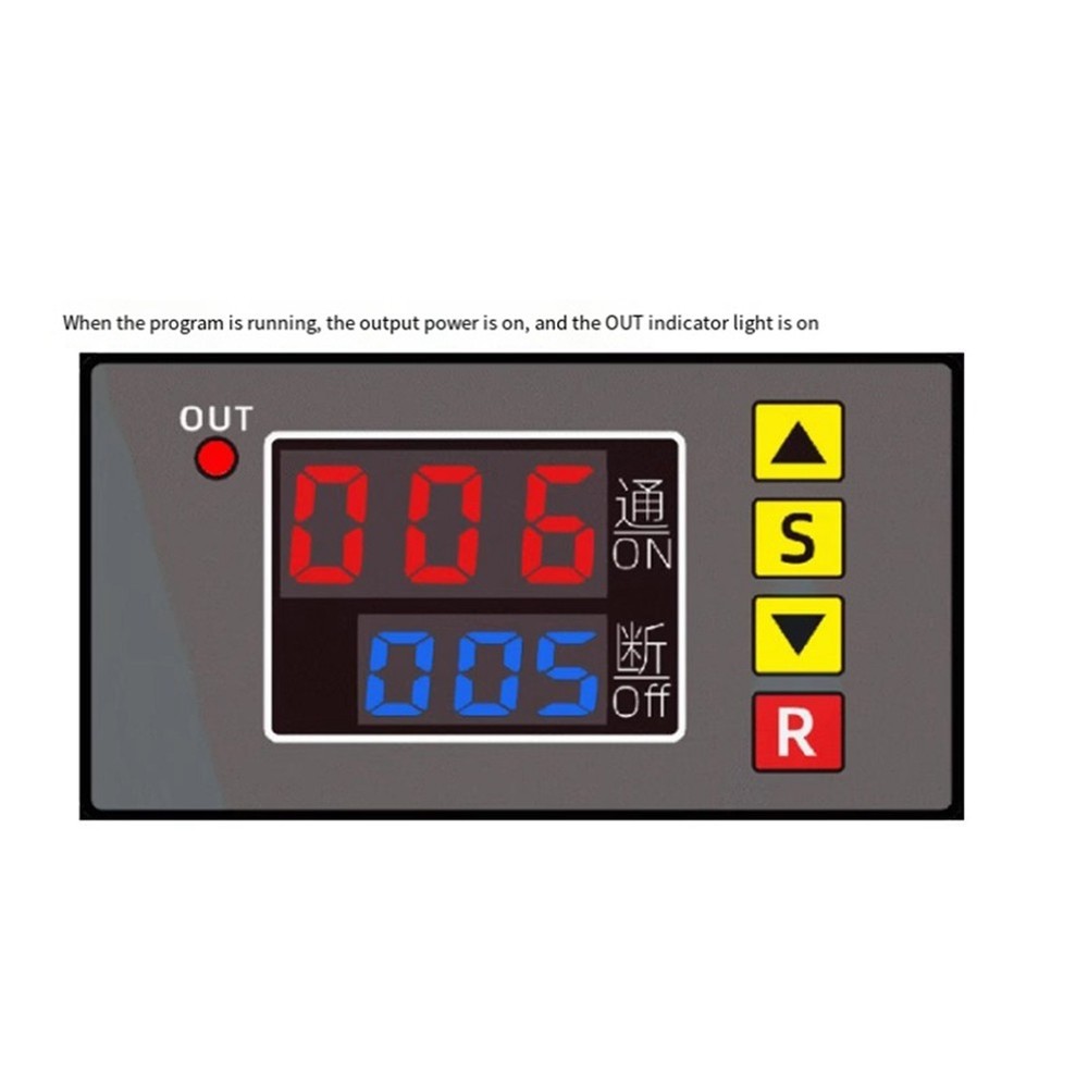 T3231 Digital Time Delay Relay, Multifunction LED Display, Cyclisc8045