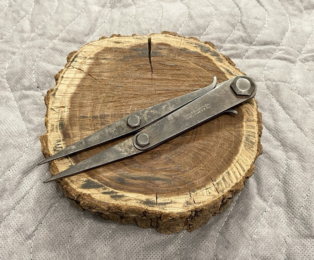 Starrett Rare Combination Inside / Outside / Divider Calipers - USA