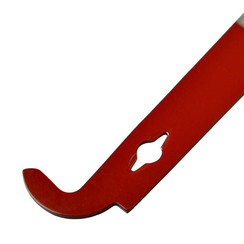27cm Beekeeping Steel J‑type Tool, Curved Hive Scraper with Red Tail Hook