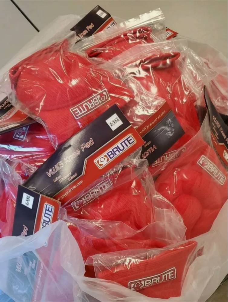 Red Brute Bubble Knee Pad