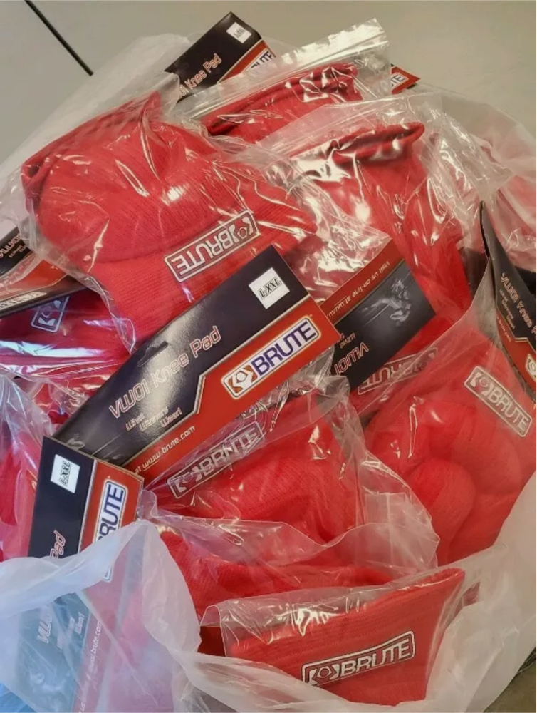 Red Brute Bubble Knee Pad
