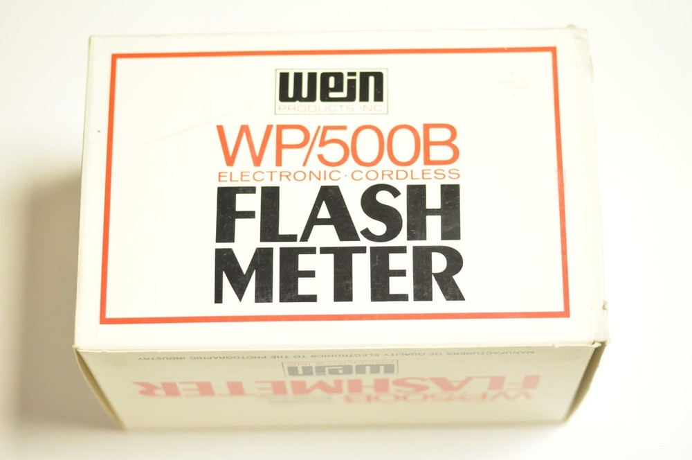 Wein WP/500B flash meter. NOS. With instructions, box & new battery.
