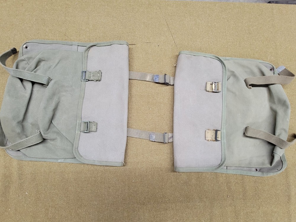 WWII US Army Bicycle Saddlebag Set