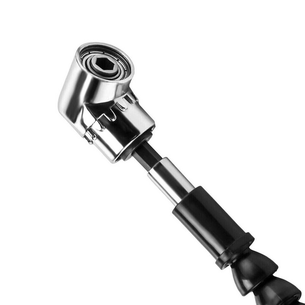 Right Angle Drill Adapter Flexible Shaft Extension Bits & Screwdriver Hold 1/4"
