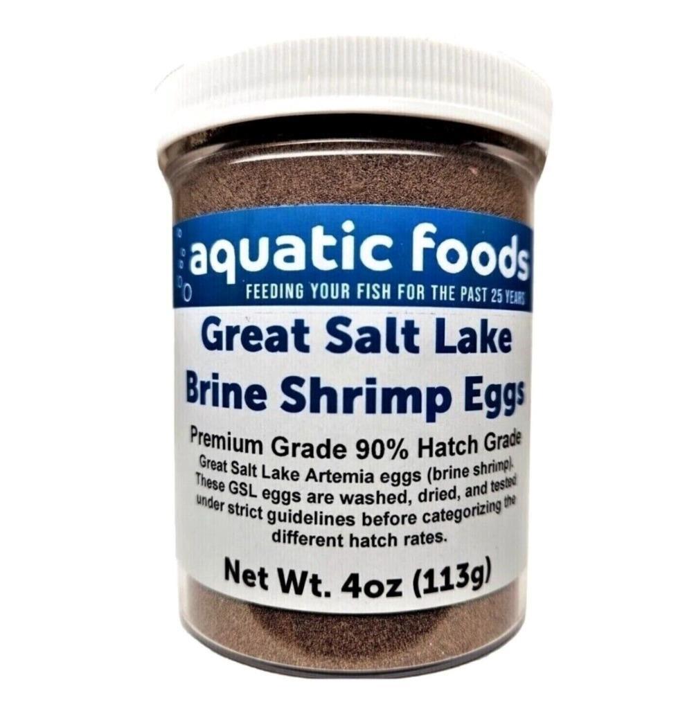 Brine Shrimp Eggs Jar. Premium Grade 90% Hatch Great Salt Lake Artemia Eggs