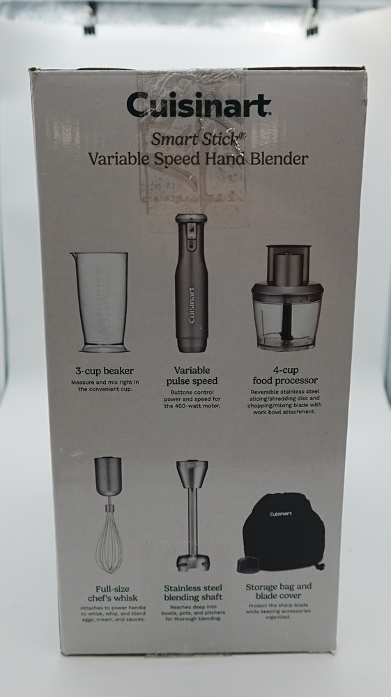 Cuisinart Smart Stick Variable Speed Hand Blender Powerful Kitchen Mixer Tool