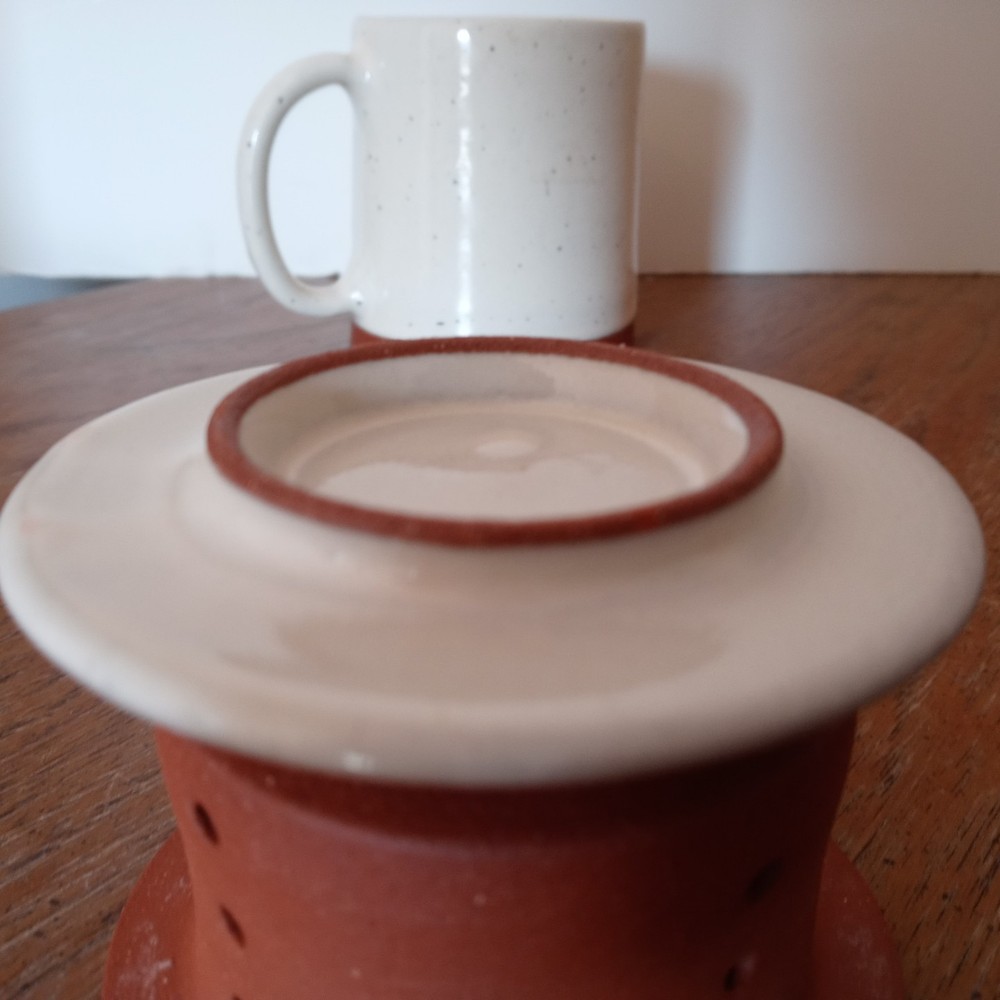 Beautiful Ceramic Tea Cup with Removable Infuser & Lid + Handle