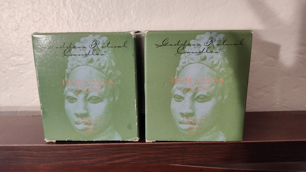 2 Goddess Ritual Candles