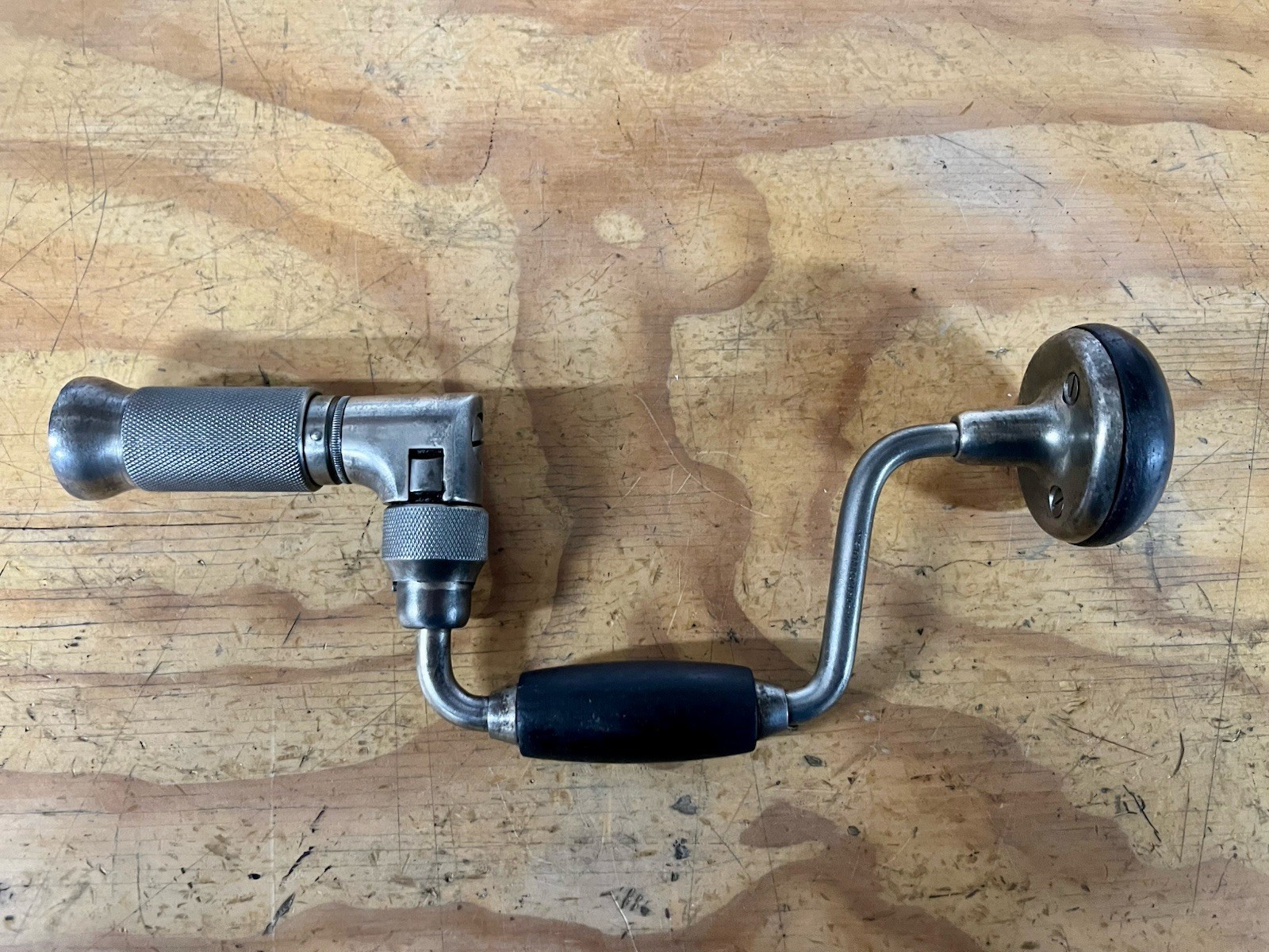 Vintage John Fray Rare Petite 6” Sweep Bit Brace Hand Drill Fine & Shop Ready