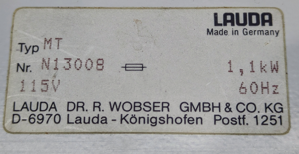 Lauda MT Immersion Circulator
