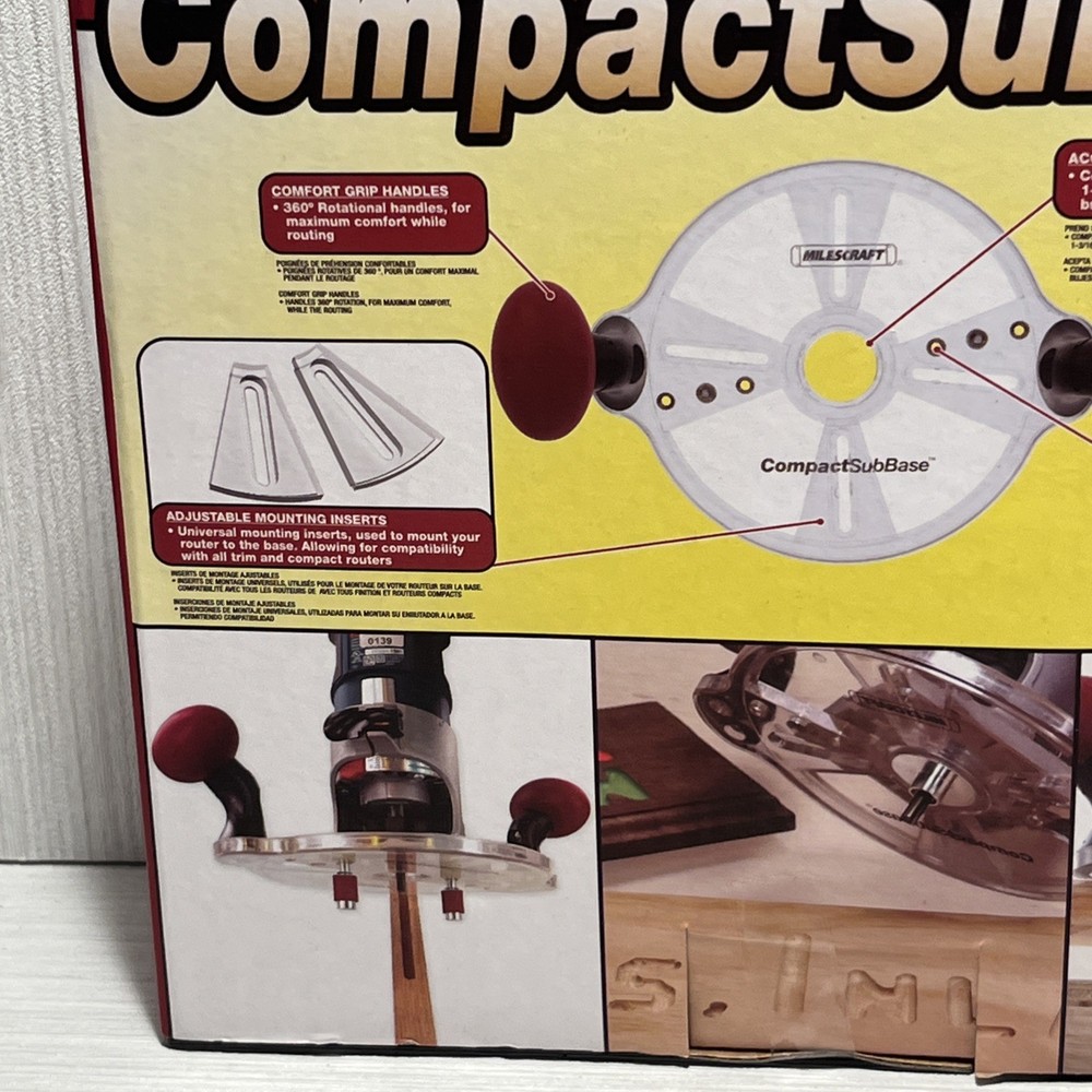 Milescraft 1225 Compact Sub Base - Universal Sub Base for Compact / Trim Routers