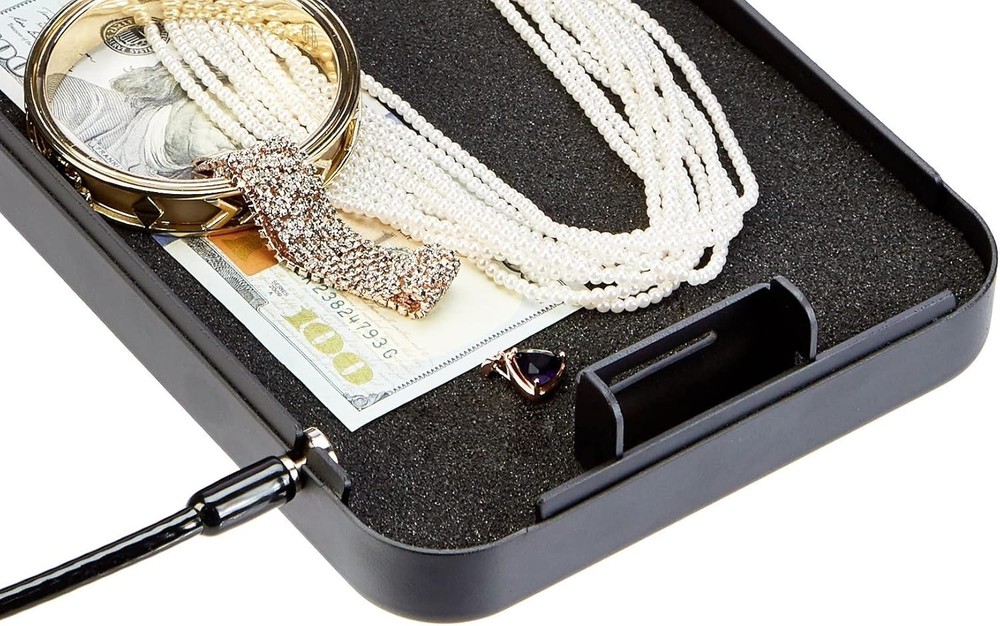 AmazonBasics Portable Security Case Lock Box Safe, Combination Lock, XL6