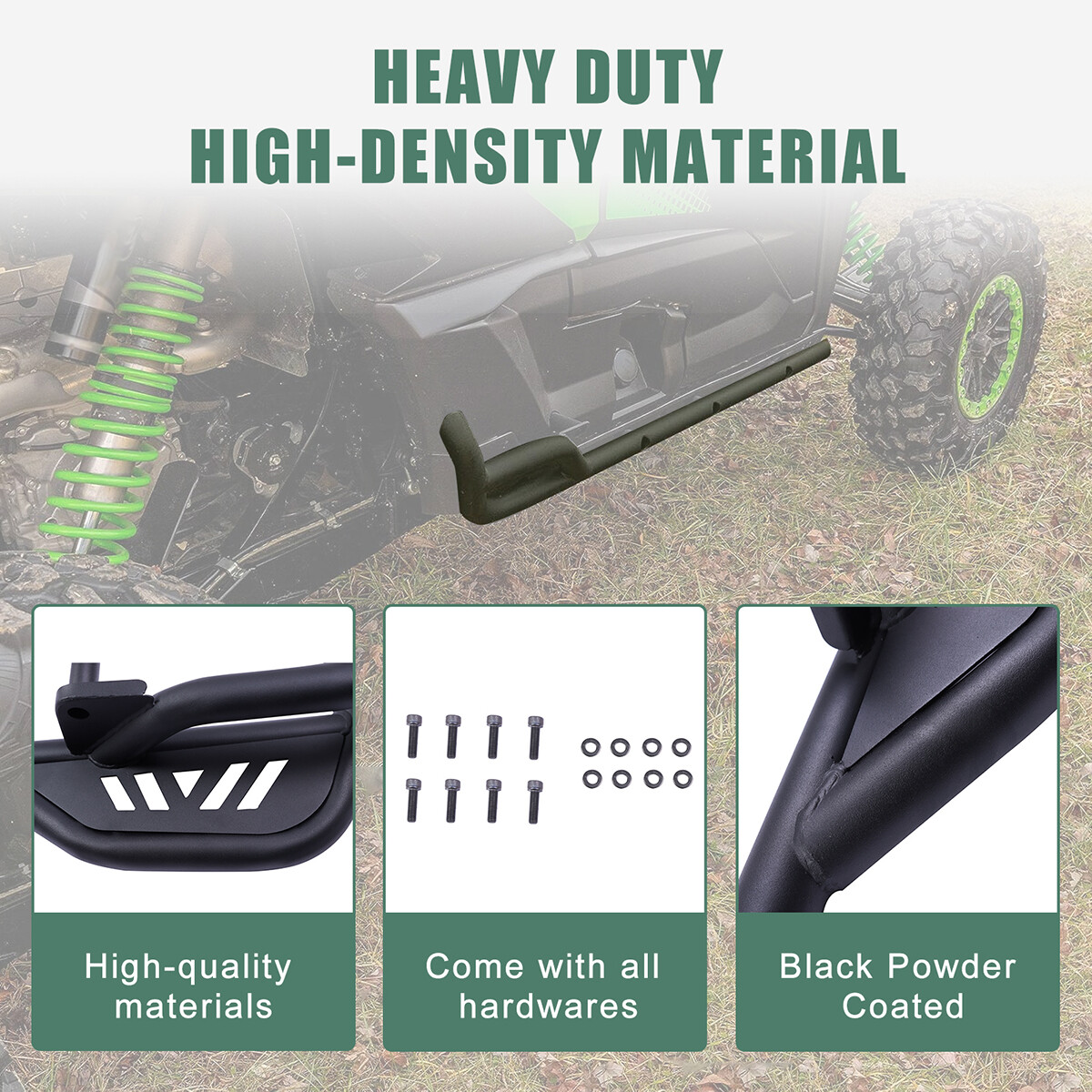 Rock Sliders Side Nerf Bars 2 Door for 20-24 Kawasaki Teryx KRX 1000 #99994-1314