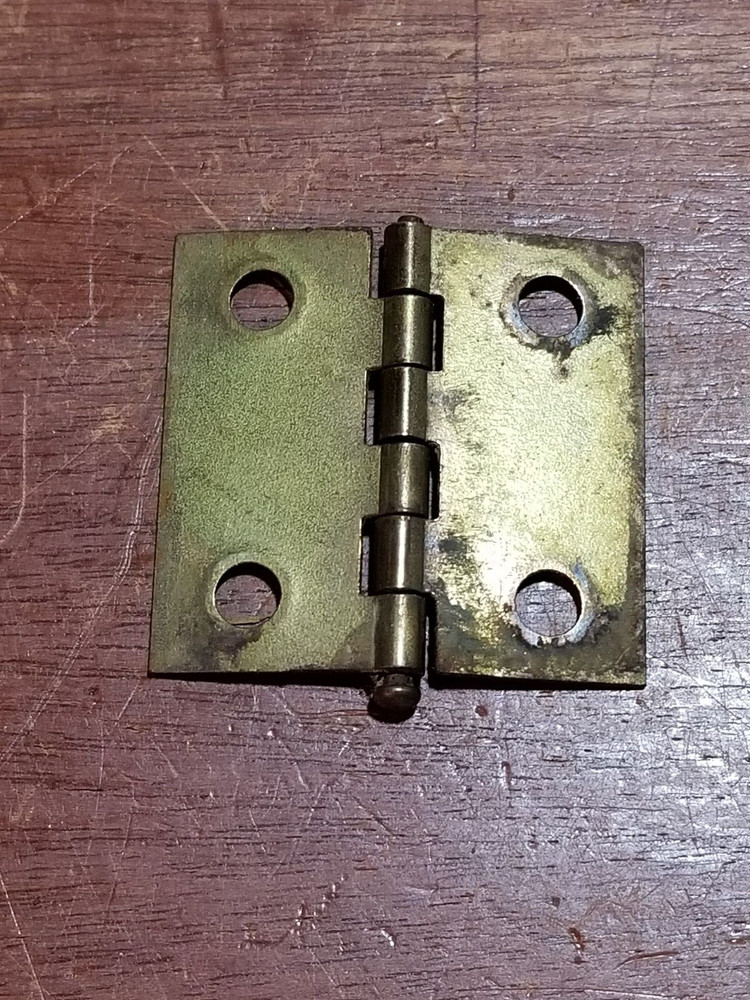 3 Tight Pin Butt Hinges 1 1/2" x 1 9/16"