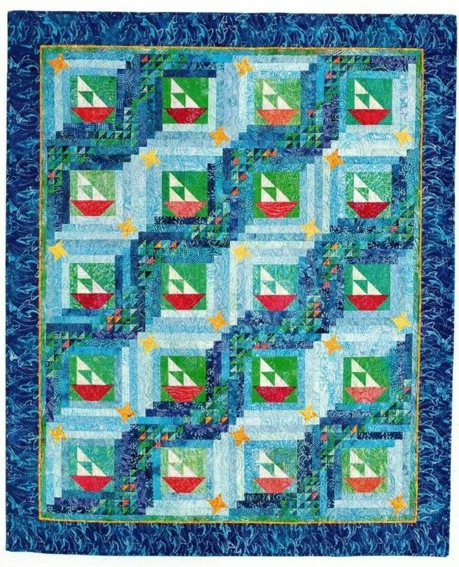 Smooth Sailing Quilt Pattern Pieced CB