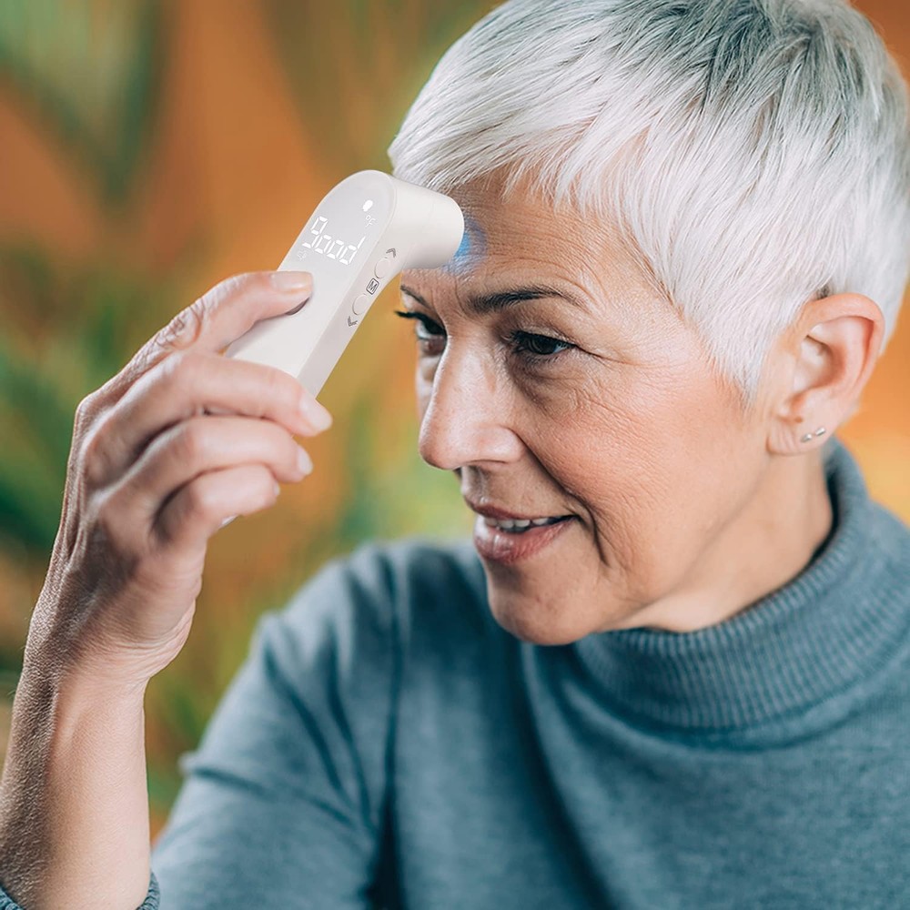 Touchless Digital Forehead Thermometer Non-Contact Fever Alert