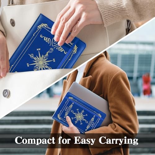 Compass Gift Compass 2pcs PU Leather Notebook Journal 2pcs compass-dark blue