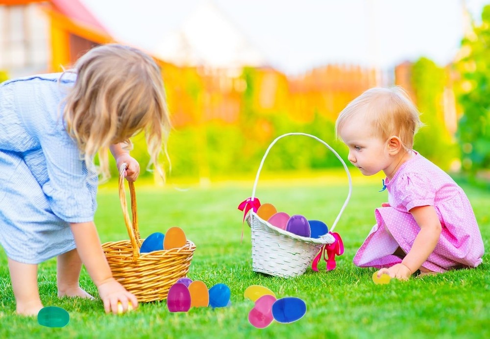Plastic Easter Eggs, Perfect for Hunt & Surprises, 1000-Pack