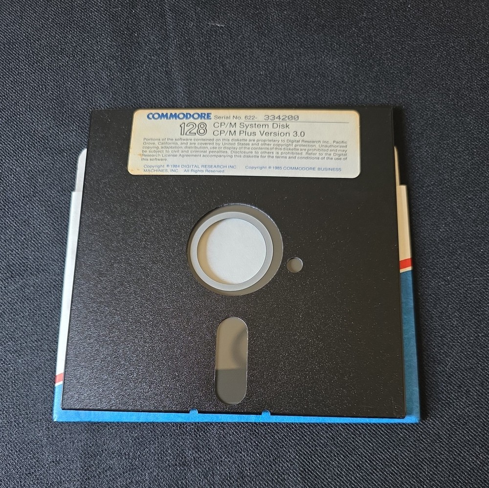 Commodore 128 CP/M CPM 3.0 System & Utilities C128 Drive Floppy Disk