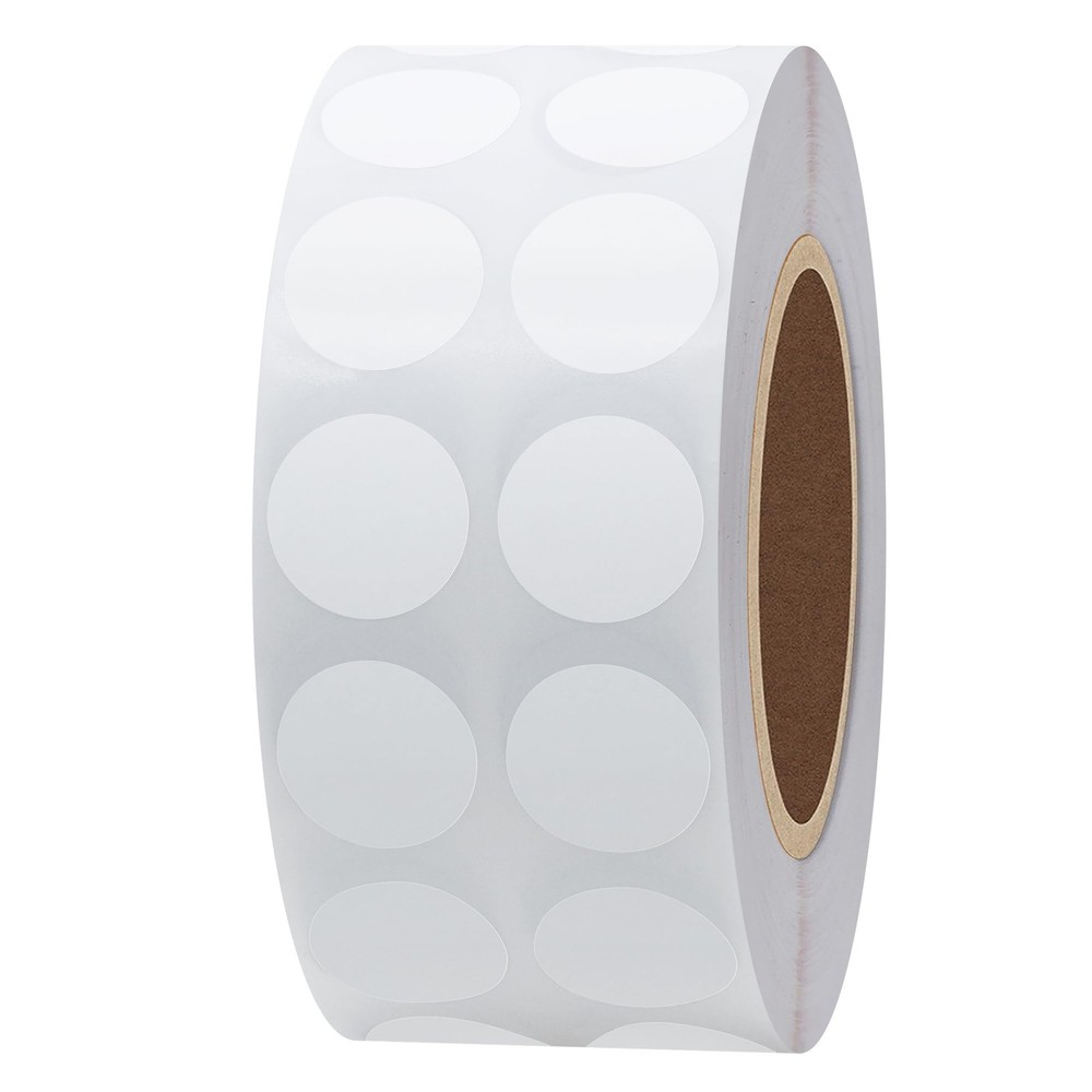 HYBSK 2000pcs White Circle Stickers Color Coding Dot Labels 1/2 13mm,