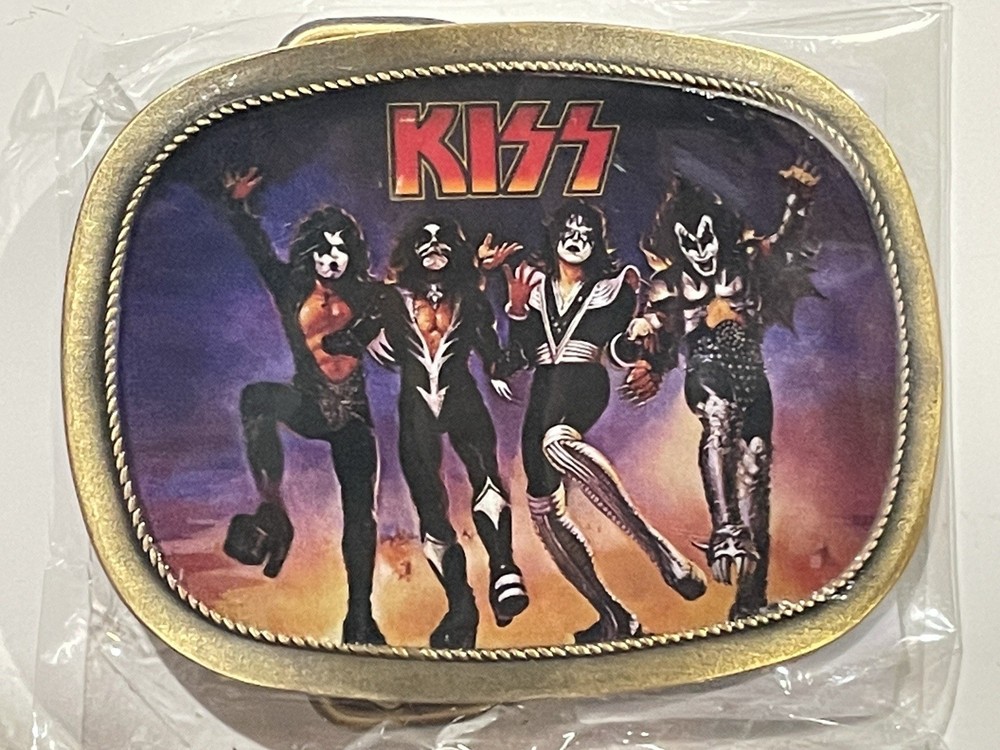 KISS DESTROYER  BELT BUCKLE  OFFICIAL LICENSED 2026 SOLD OUT ACE PETER GENE PAUL