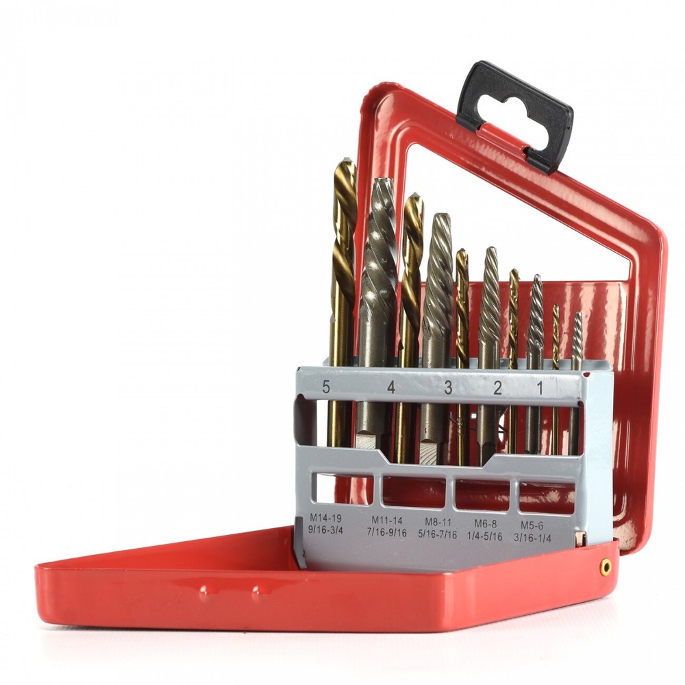 20pc Screw Extractor Right/ Left Hand Cobalt Drill Bit Set Easy Out Broken Bolt