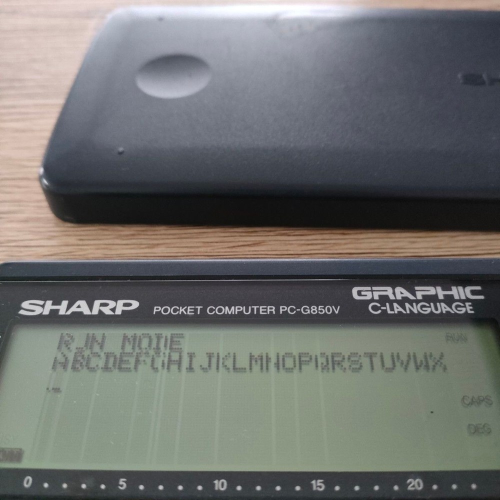 SHARP Pocket Computer PC-G850V Function Calculator C-LANGUAGE G850V from Japan