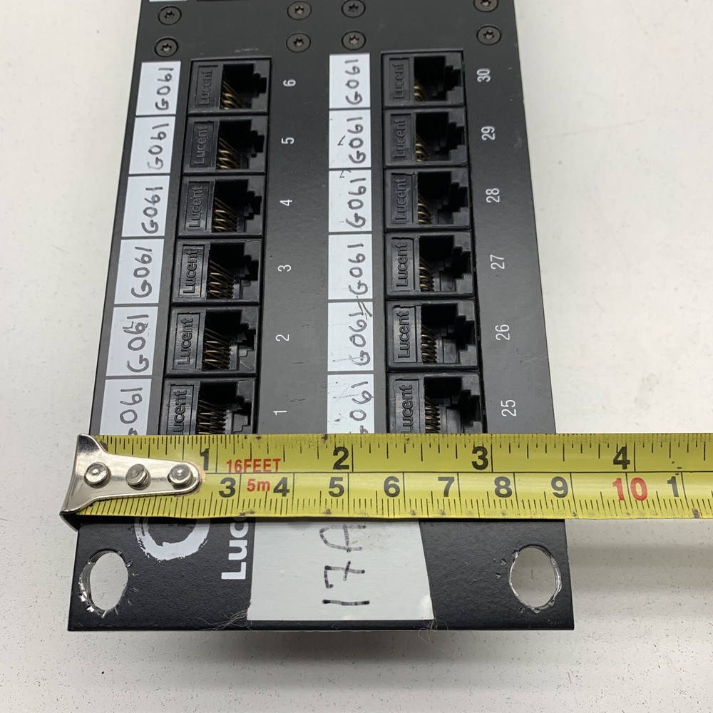 Lucent 1100CAT5-PS Modular Jack Patch Panel CAT5 RJ45 Ethernet 48-Port