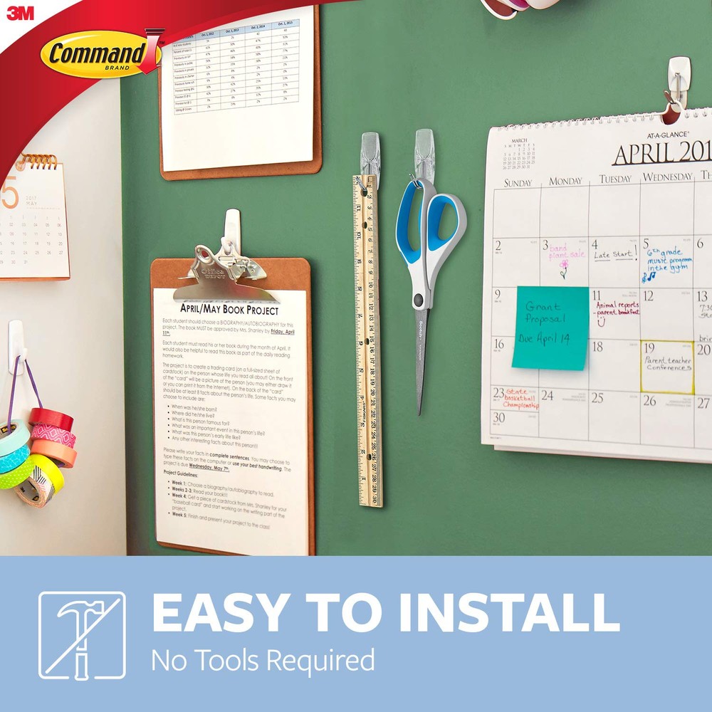 Command Clear Medium Wire Toggle Hooks 6 Pack Damage Free Wall Hangers