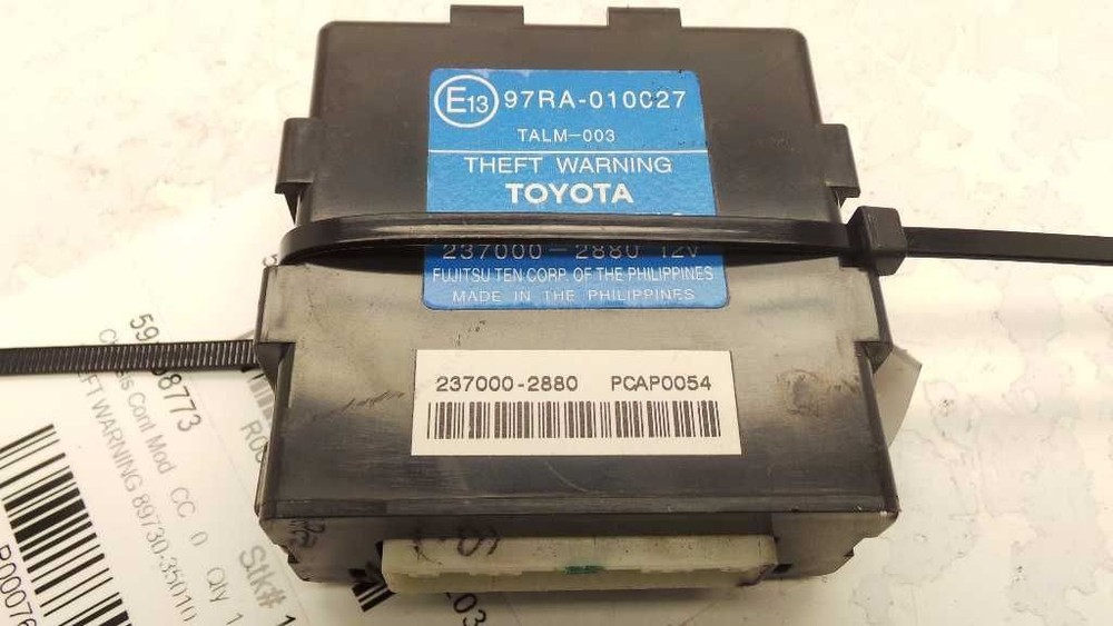 03-09 TOYOTA 4 RUNNER THEFT-LOCKING SECURITY CONTROL MODULE ECM ASSEMBLY