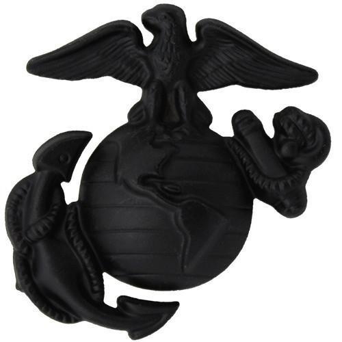 Marine Corps Service Cap EGA Enlisted Device - USMC Eagle Globe Anchor Emblem