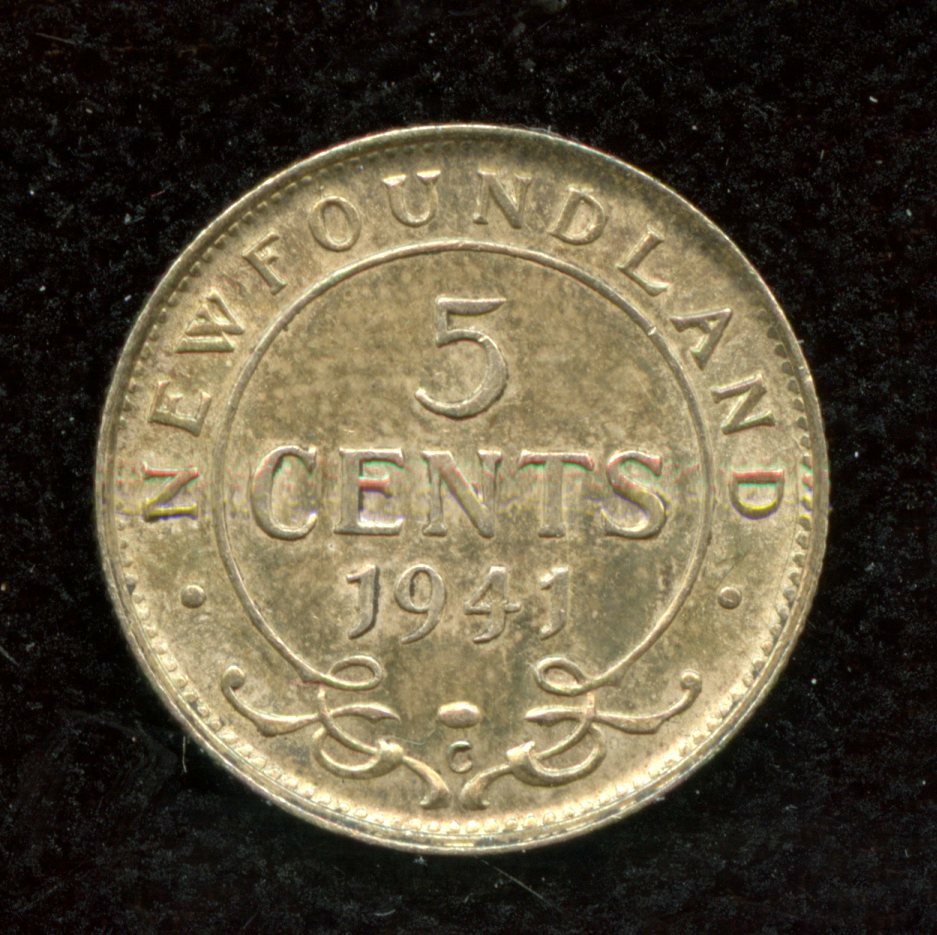 1941 Newfoundland Five Cents   C6