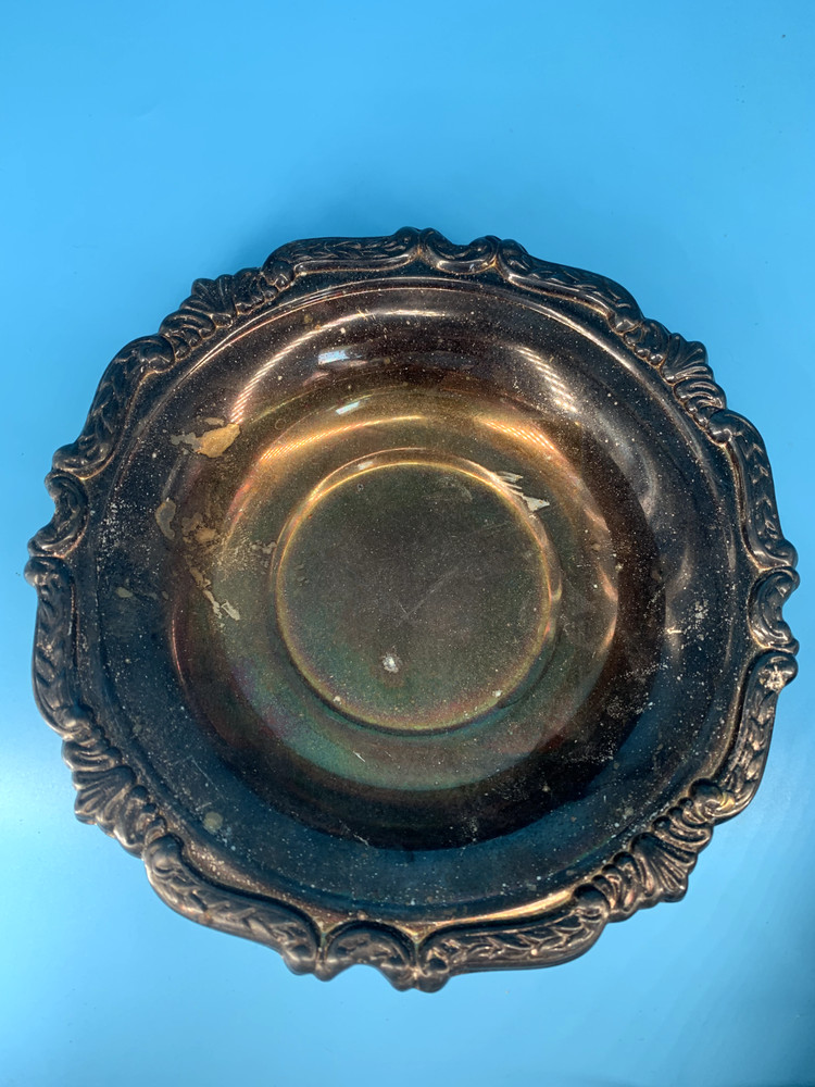 Vintage Silver Plate Compote Candy Nut Dish Taunton Silversmiths Ltd. Sheridan