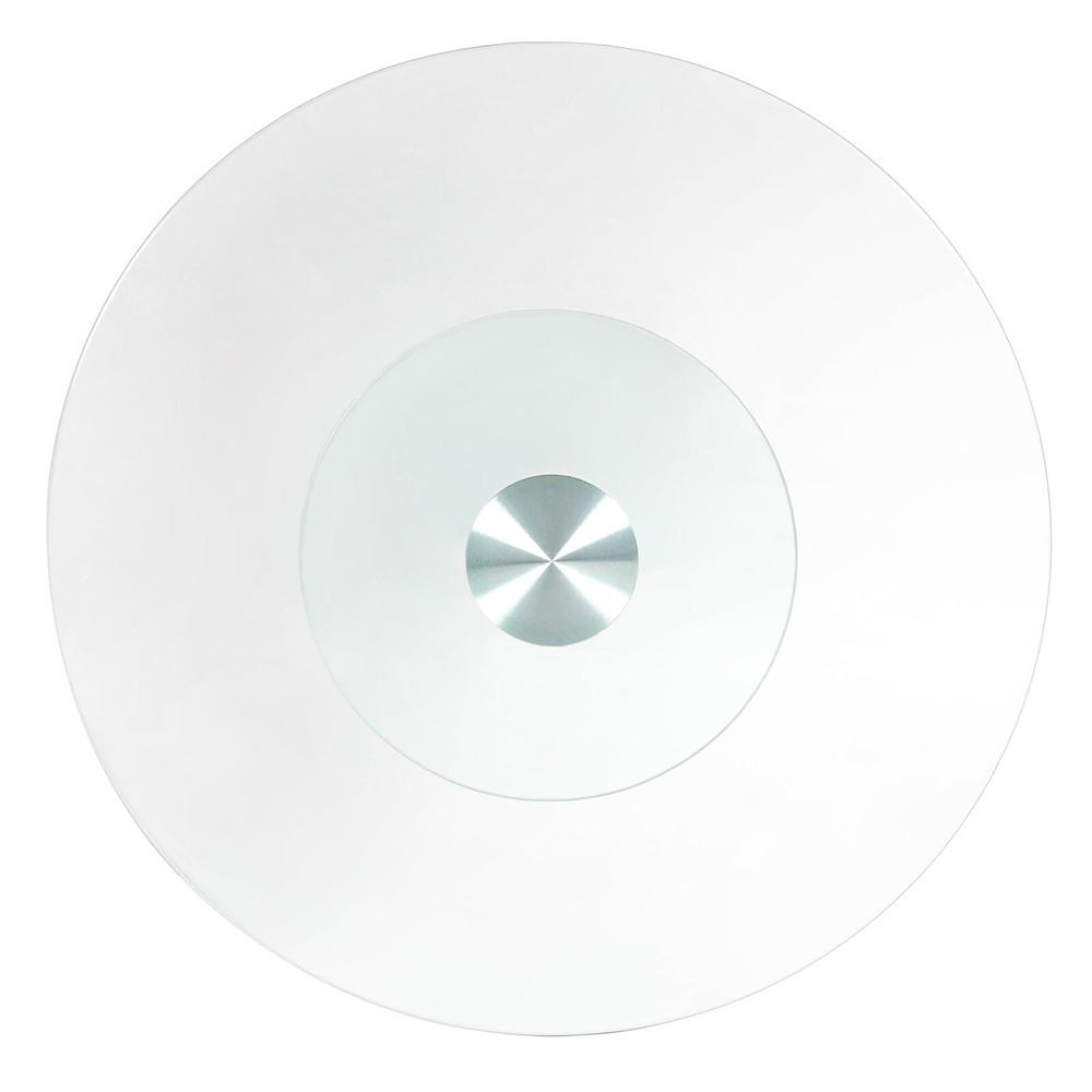 Round Glass Turntable Dining Table Tabletop 360-Degree Rotating Serving Tray