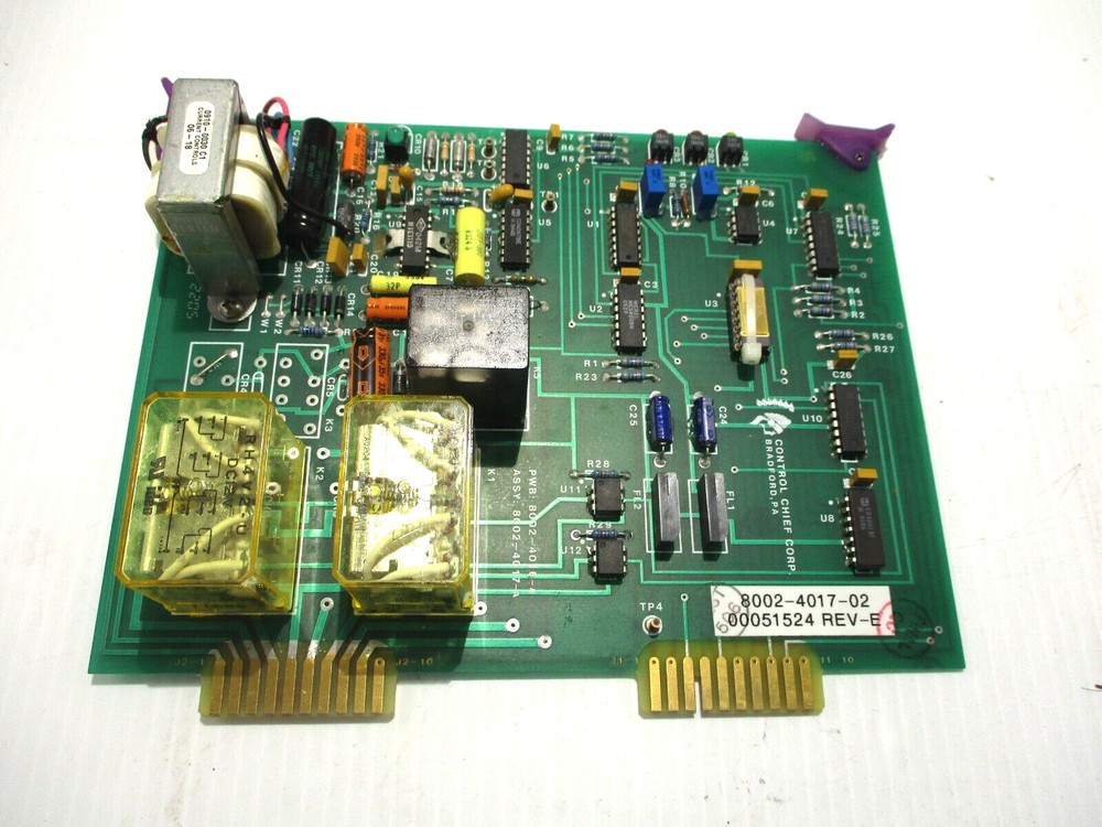 NEW CONTROL CHIEF CORP 8002-4017-02 REV.E RELAY CONTROL BOARD