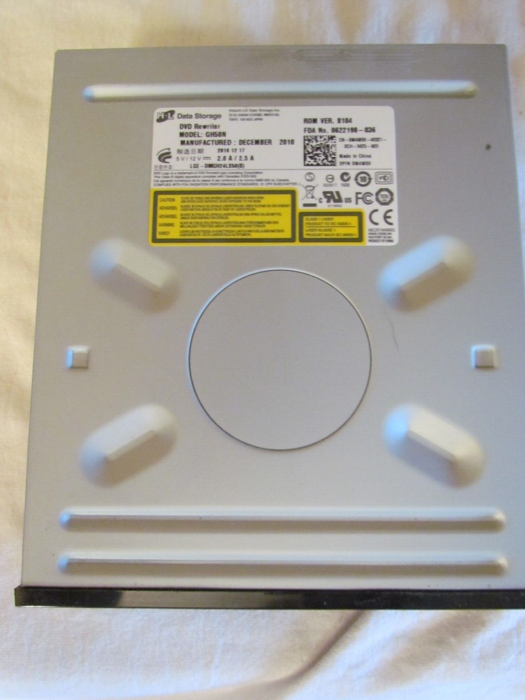 HITACHI HL DATA MODEL GH50N DVD REWRITER DRIVE SATA