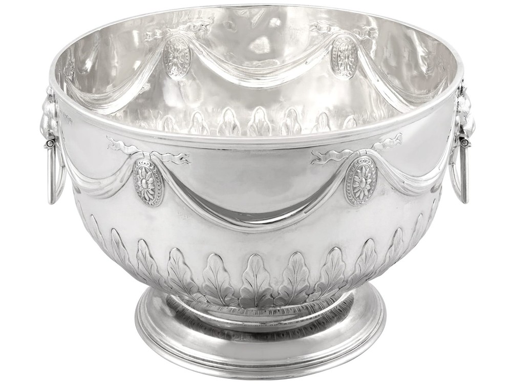 Sterling Silver Presentation Bowl Antique Victorian